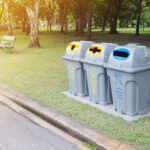 outdoor garbage bins